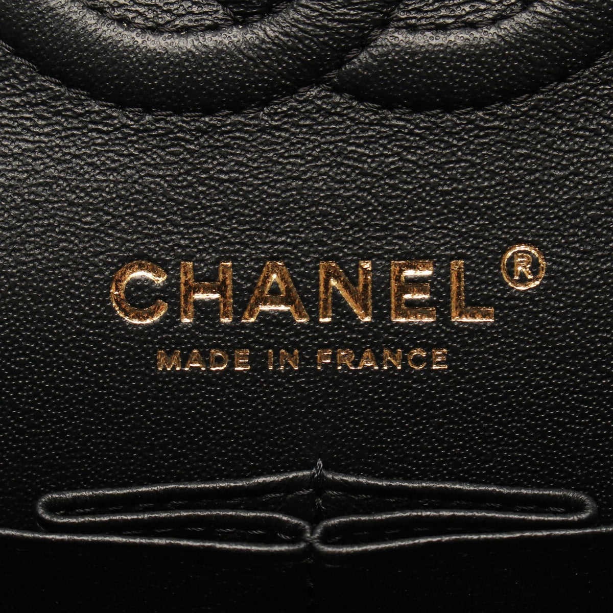 CHANEL Black Chevron V-stitch W-flap Lambskin (sheep leather) 2101220012595