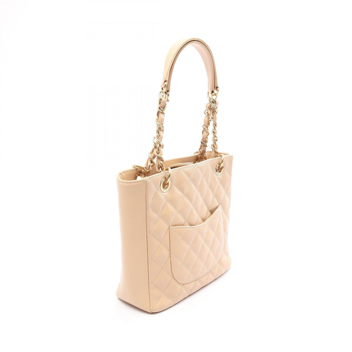 CHANEL Beige Matelasse PST Grained Calfskin leather A50994 2101220012687