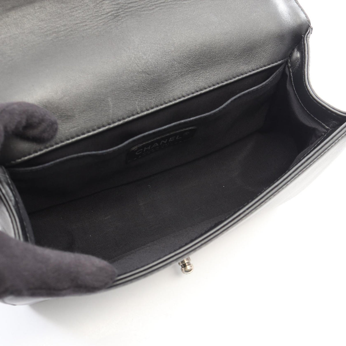 CHANEL Black Boy chanel Lambskin (sheep leather) A67086 2101220012731