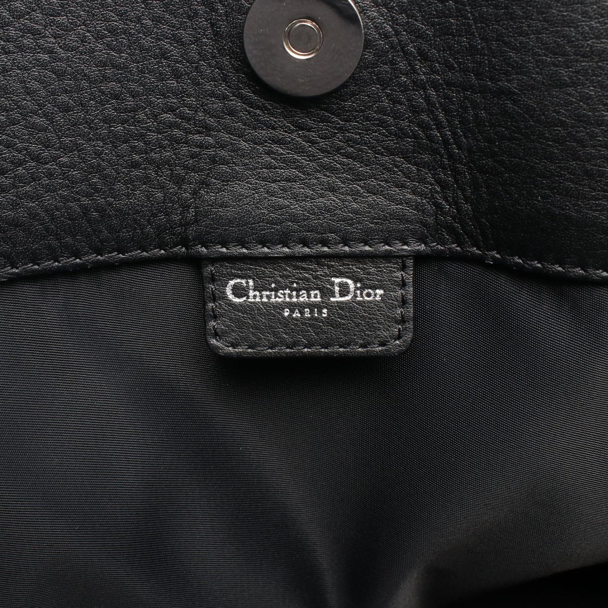 Dior street chic trotter Tote Bag Black canvas�leather 2101220012793