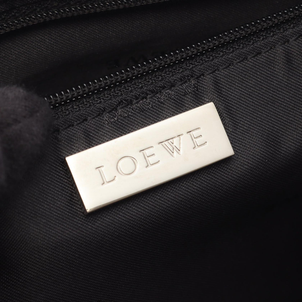 LOEWE anagram Handbag Gold leather 2101220012809