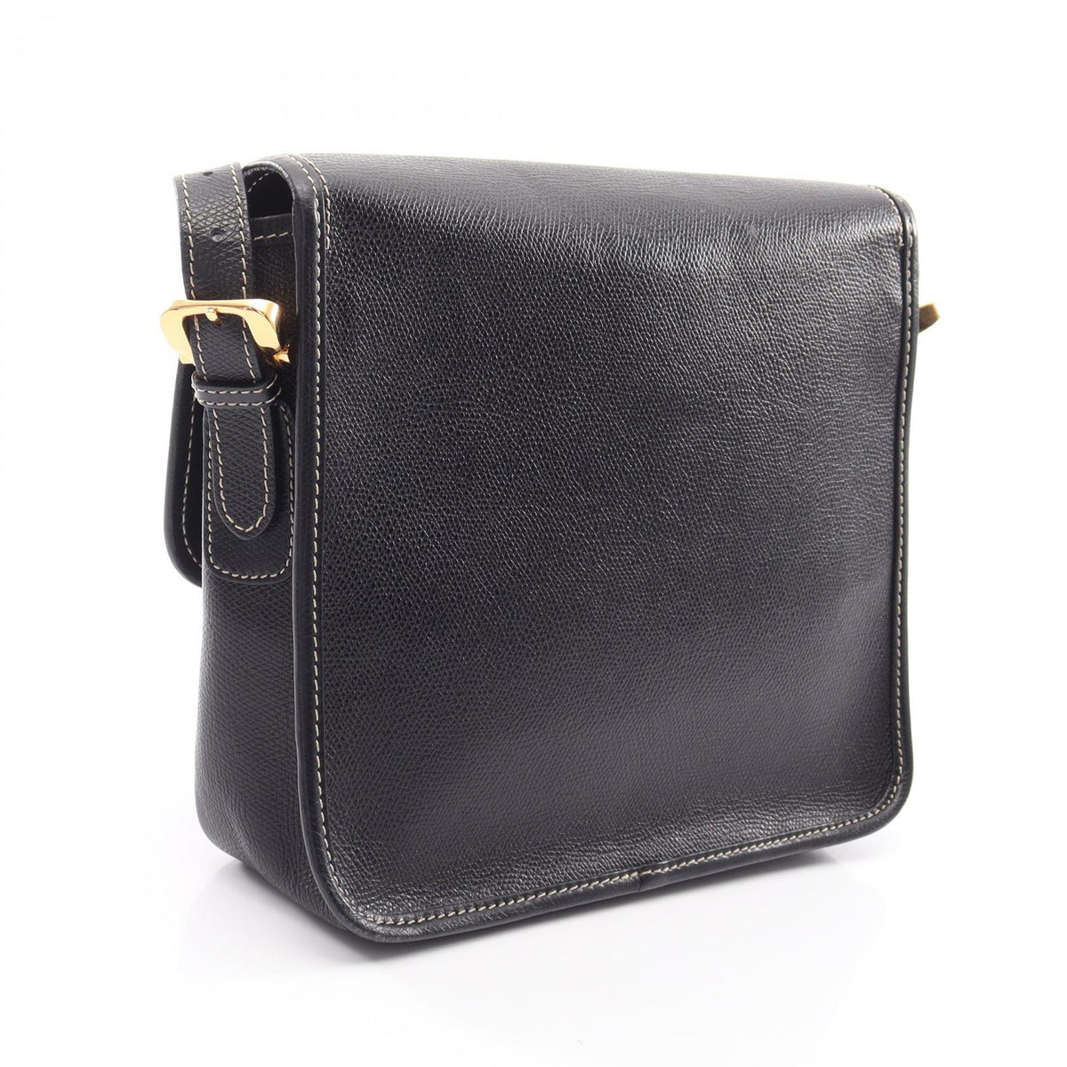 LOEWE anagram Shoulder Bag Black leather 2101220012861