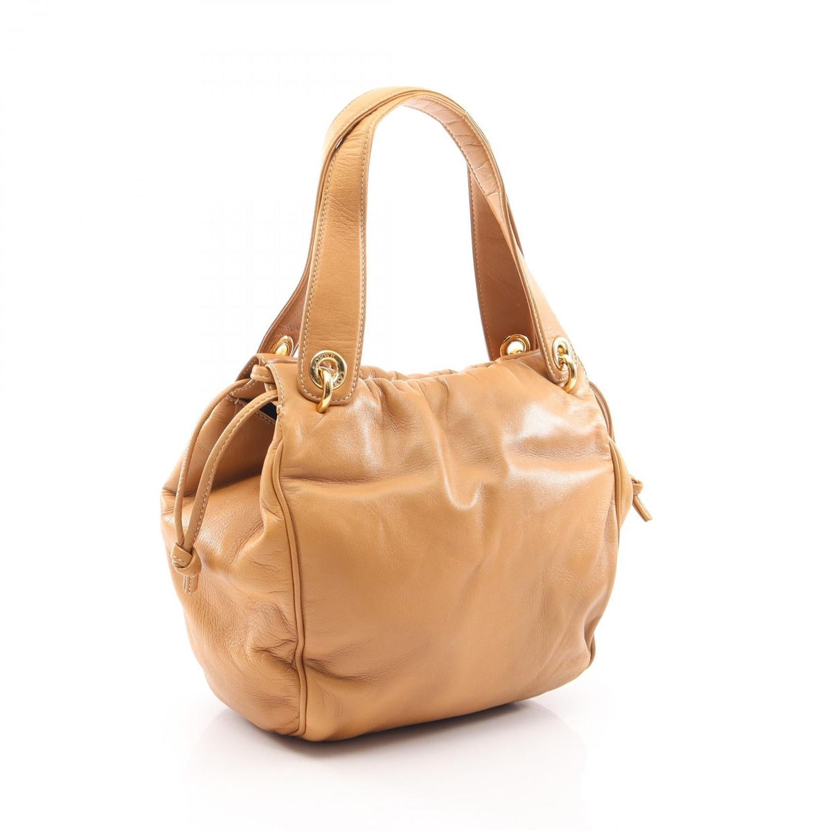 LOEWE anagram Handbag Beige leather 2101220012977