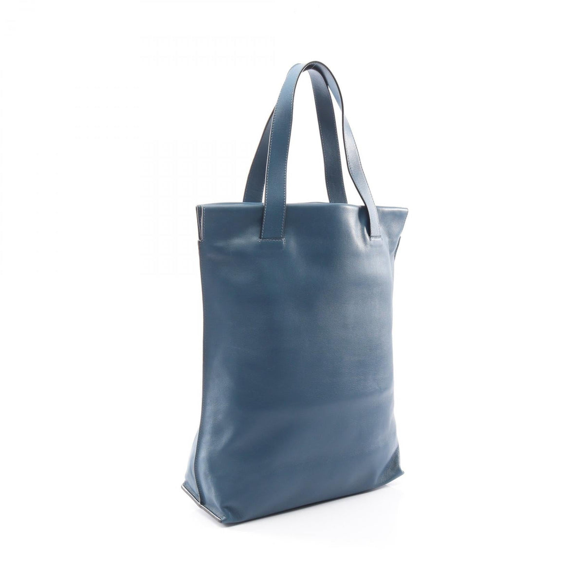 LOEWE Anagram Shopper Tote Tote Bag Blue leather 2101220013042