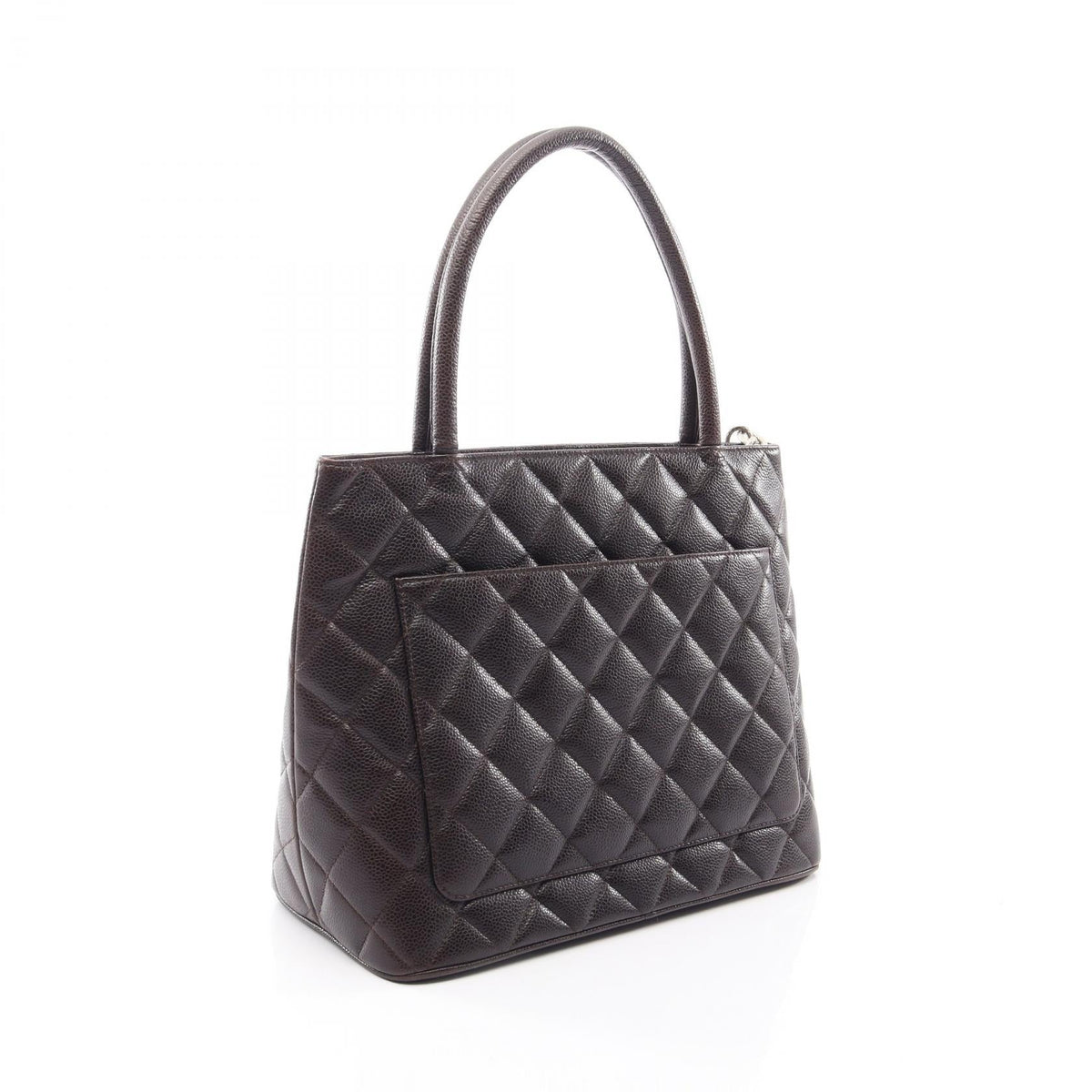 CHANEL Brown Medallion tote Grained Calfskin leather A01804 2101220013059