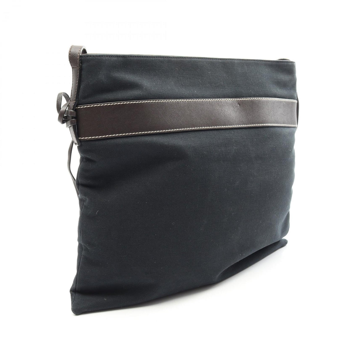 LOEWE Shoulder Bag Brown/Green canvas leather 2101220013202