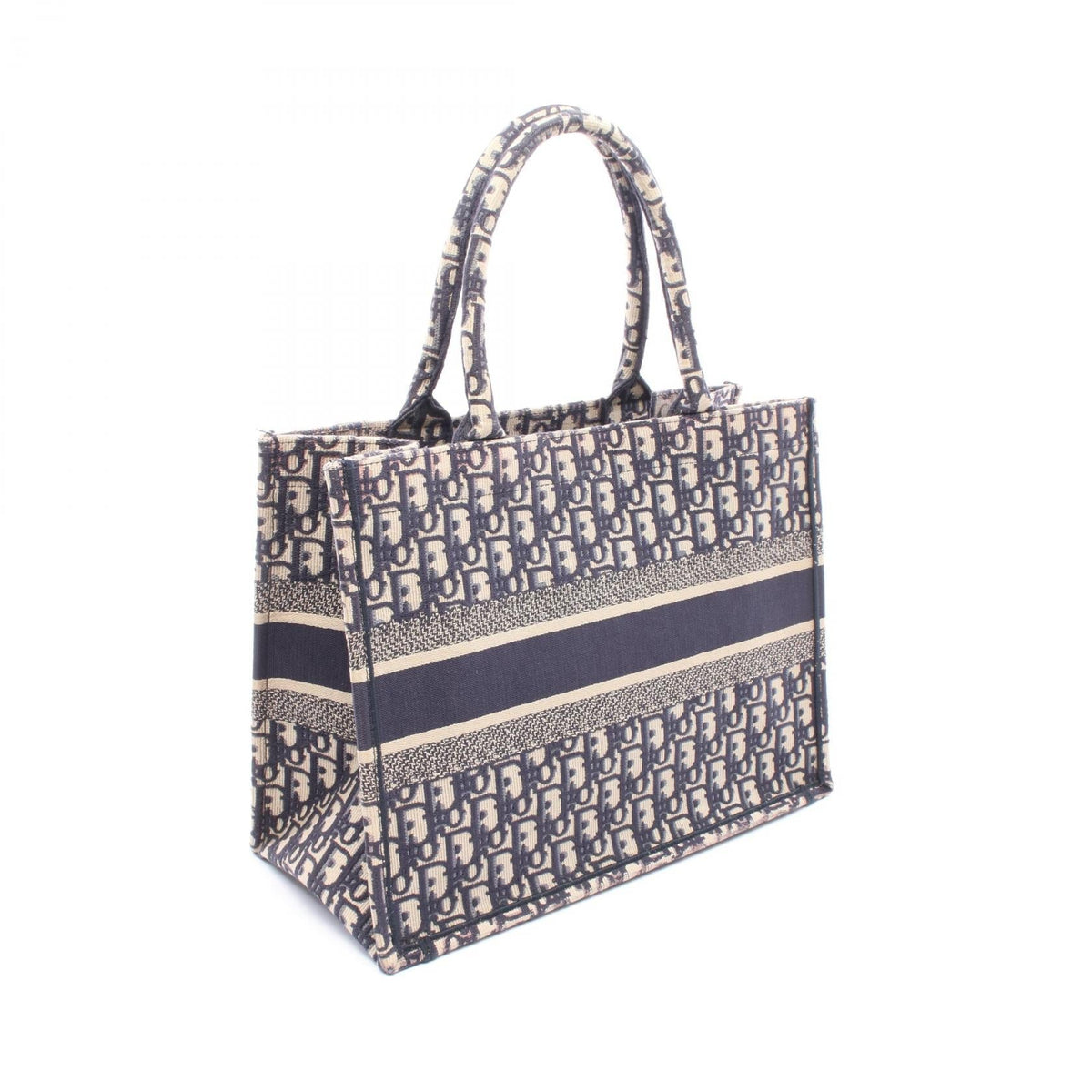 Dior BOOK TOTE Medium Tote Bag Navy/Beige canvas M1296ZRIW_M828 2101220012113