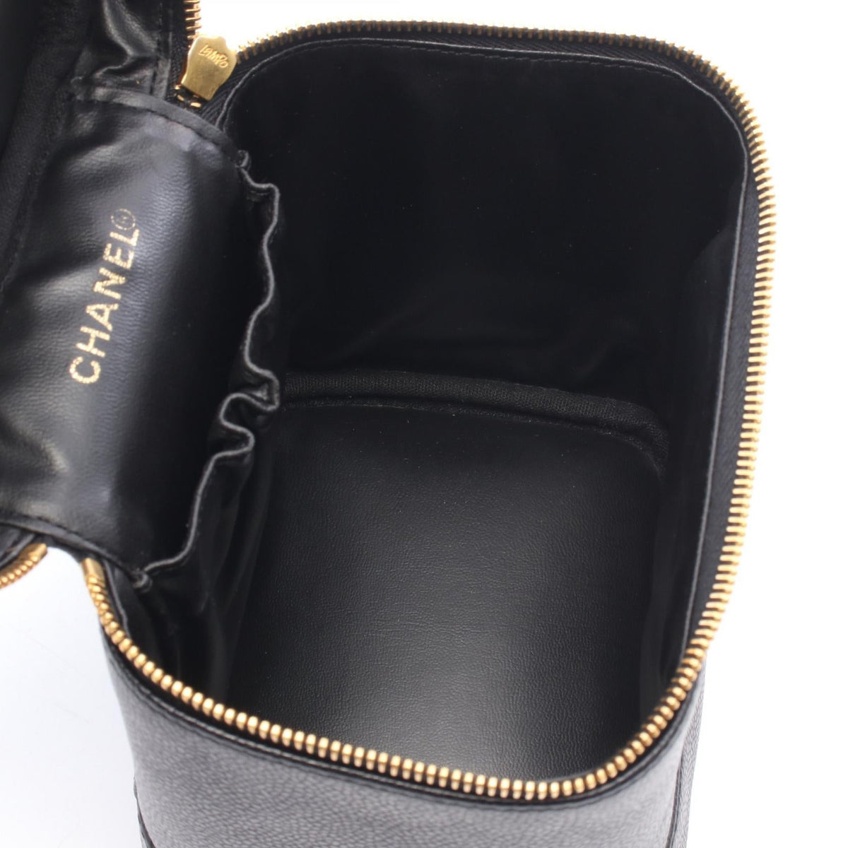 CHANEL Black COCO Mark Grained Calfskin leather A01998 2101220012168