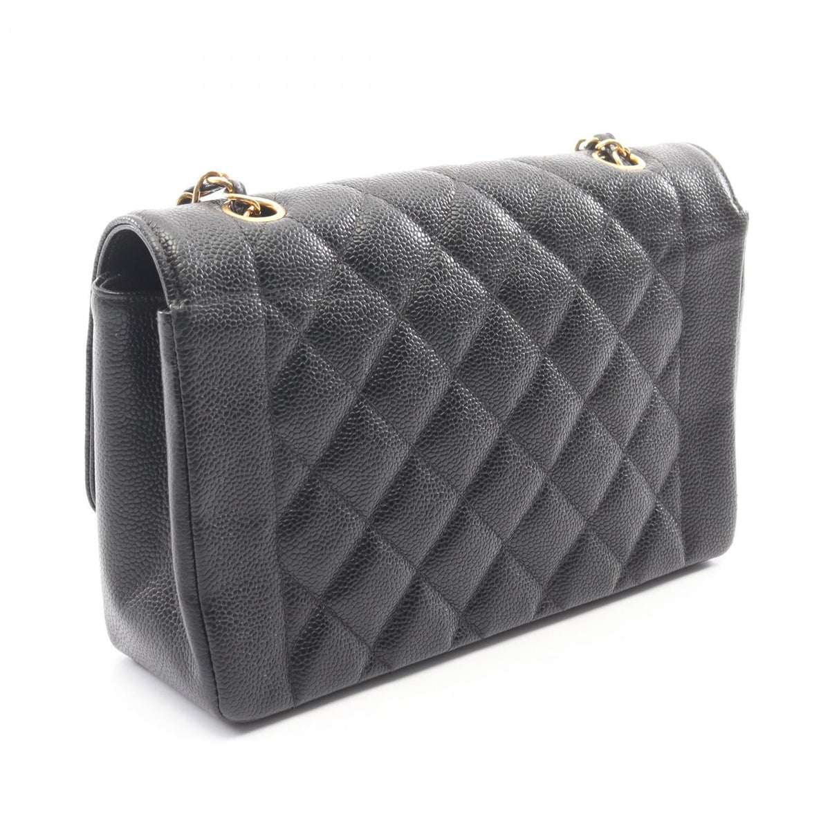 CHANEL Black Matelasse Diana Flap Grained Calfskin leather A01165 2106800637229