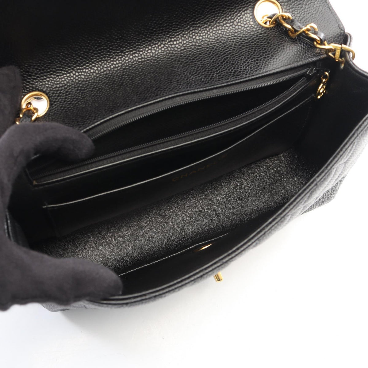 CHANEL Black Matelasse Diana Flap Grained Calfskin leather A01165 2106800637229