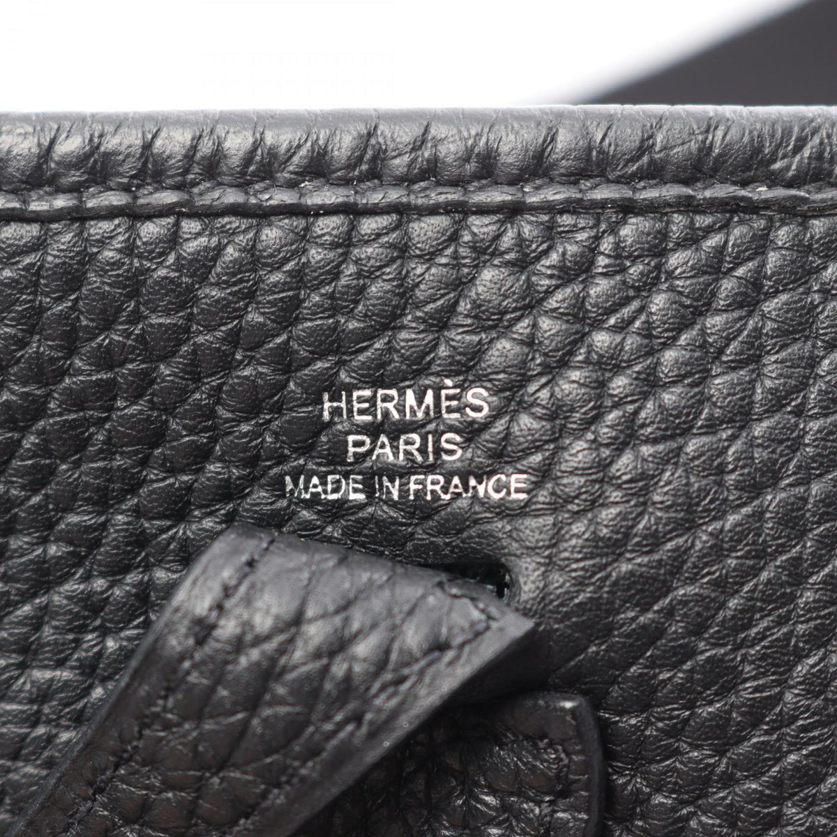 HERMES Evelyne Amazon TPM Shoulder BagNoir Black Noir Black Black Taurillon Clemence leather Taurillon Clemence 2104102523110