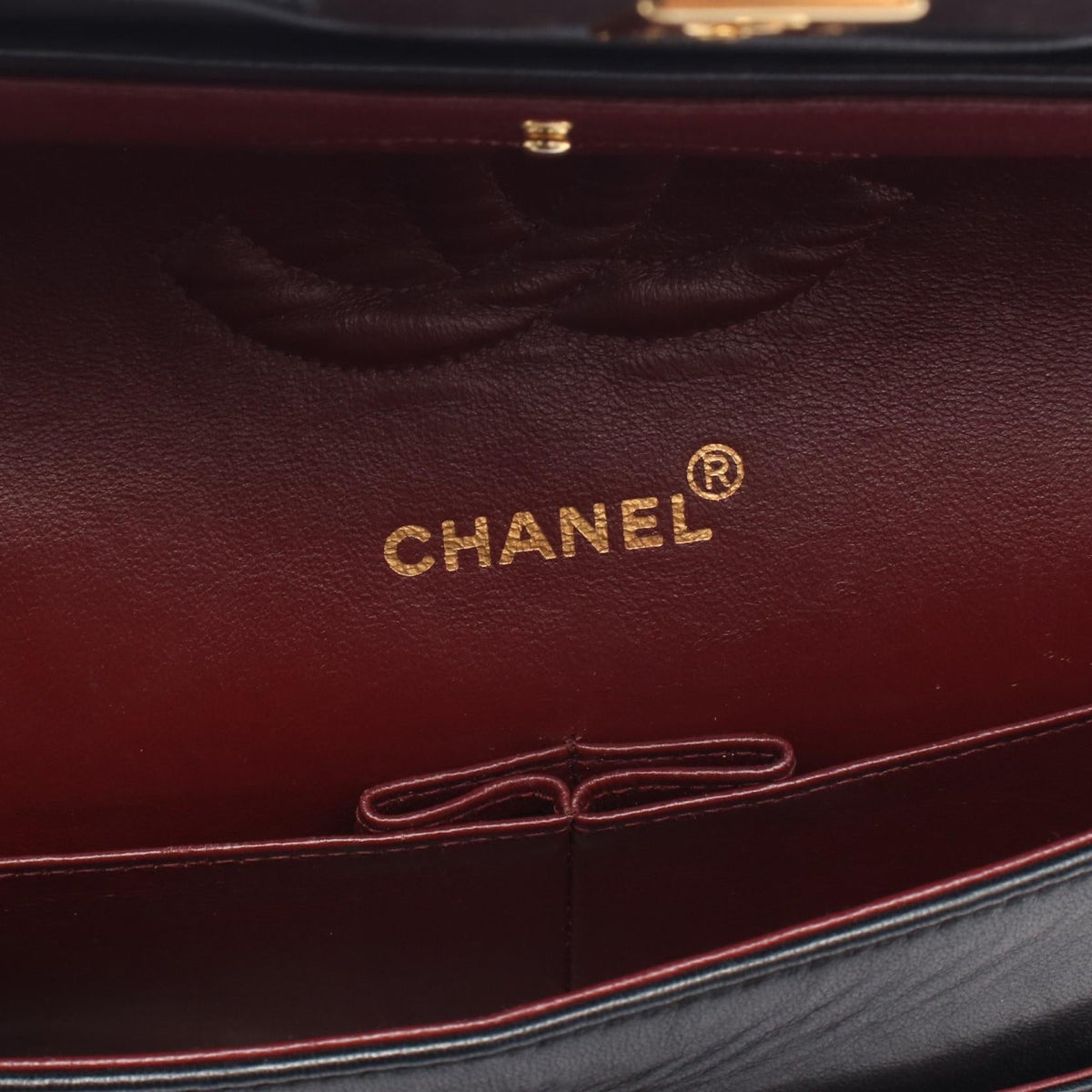 CHANEL Black Matelasse W flap Lambskin (sheep leather) 2101220011185