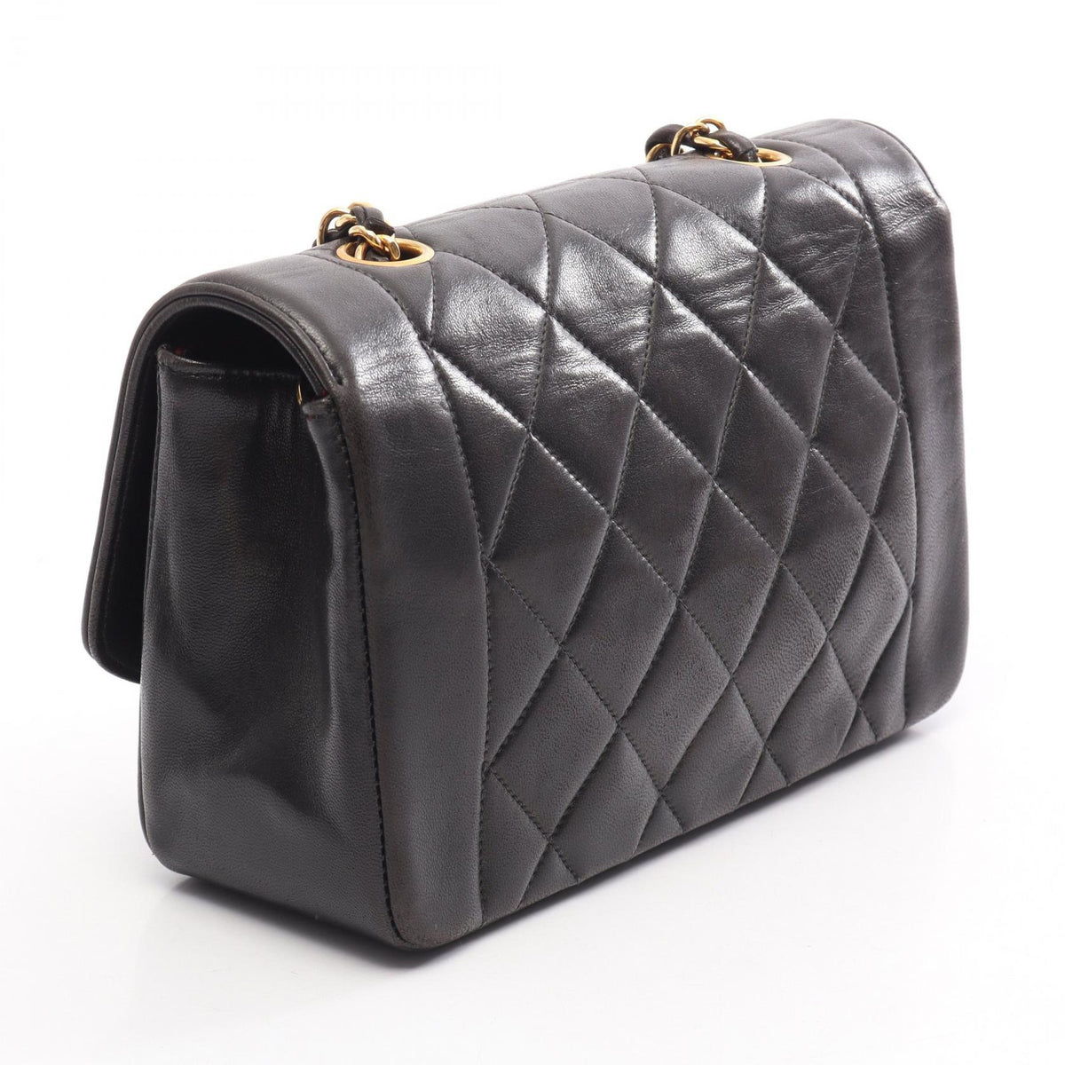 CHANEL Black Matelasse Diana Flap Lambskin (sheep leather) A01164 2101220011666