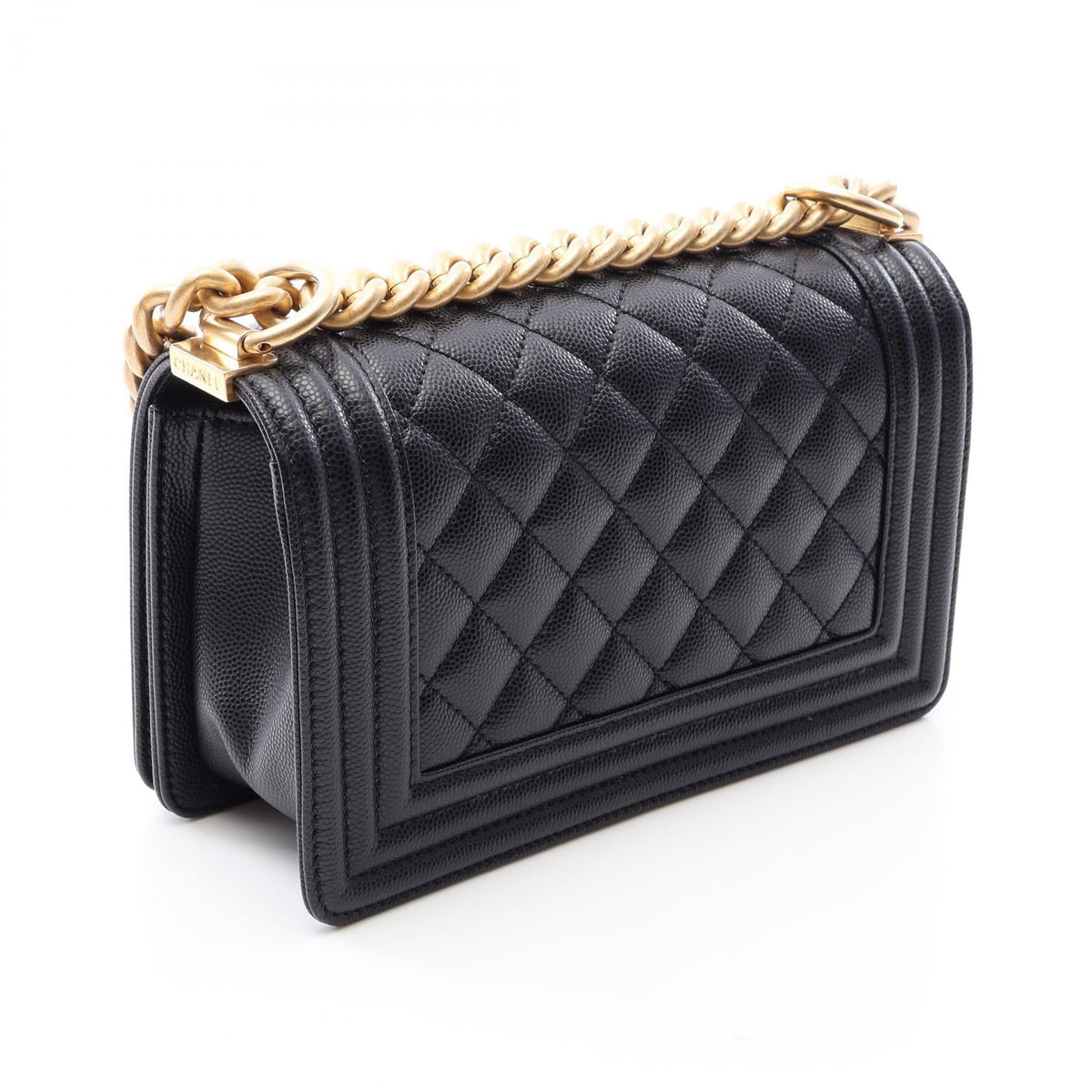 CHANEL Black Boy Chanel Small Grained Calfskin leather 2101220011406