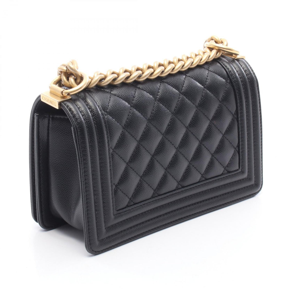 CHANEL Black Boy Chanel Small Grained Calfskin leather A67085 2101220011611