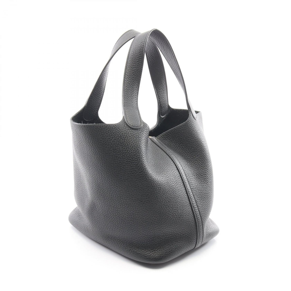 HERMES Picotin Lock MM HandbagNoir Black Noir Black Black Taurillon Clemence leather Taurillon Clemence 2106800636857