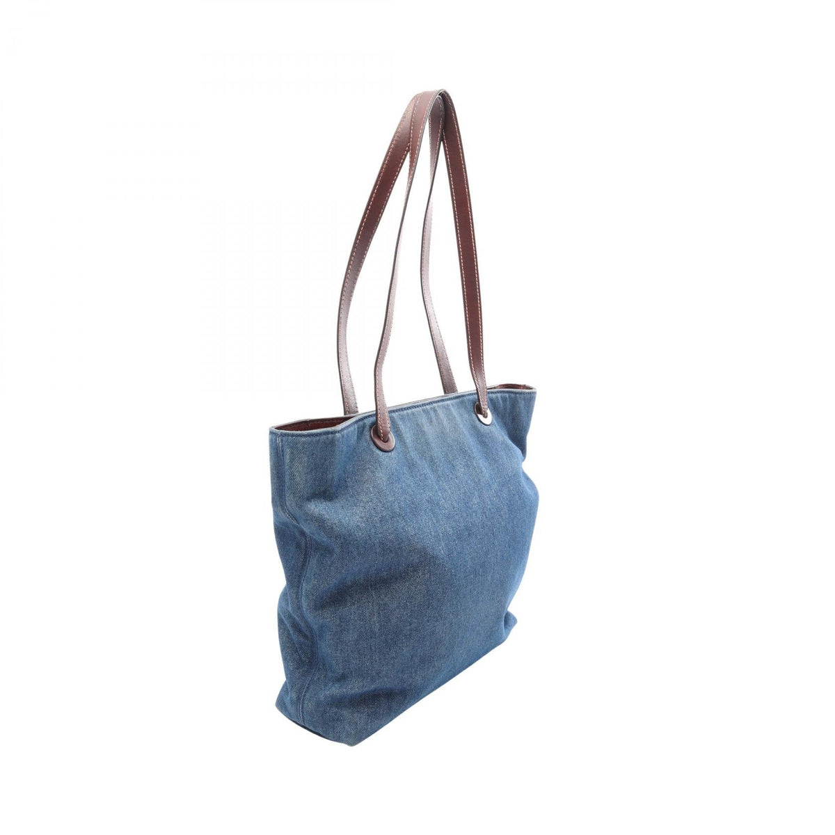 CHANEL Navy/Brown COCO Mark denim�leather 2118500065950