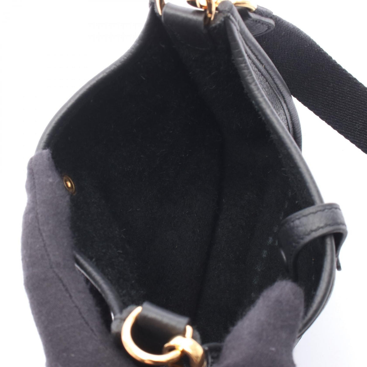 HERMES EvelyneTPM Shoulder Bag Black Taurillon Clemence leather 2104102522533