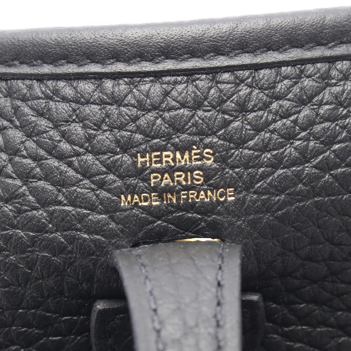 HERMES EvelyneTPM Shoulder Bag Black Taurillon Clemence leather 2104102522533