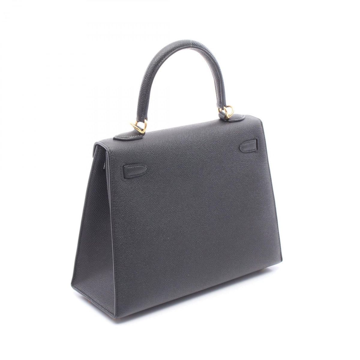 HERMES Kelly 25 HandbagNoir Black Noir Black Black Epsom leather Calfskin (cowhide) Epsom 2104102522540