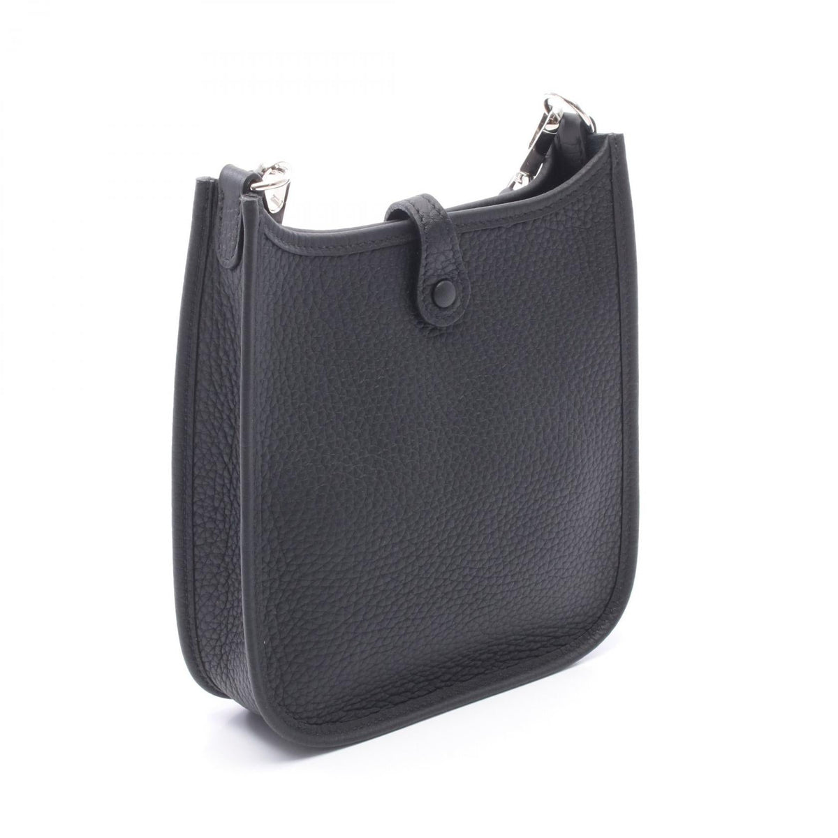 HERMES EvelyneTPM Shoulder Bag Black Taurillon Clemence leather Taurillon Clemence 2104102522557