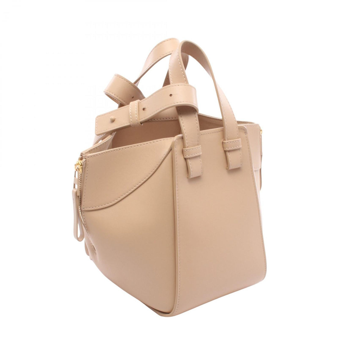 LOEWE Hammock Bag Compact 2-Way Handbag Beige leather A538H13X10 2101220005085