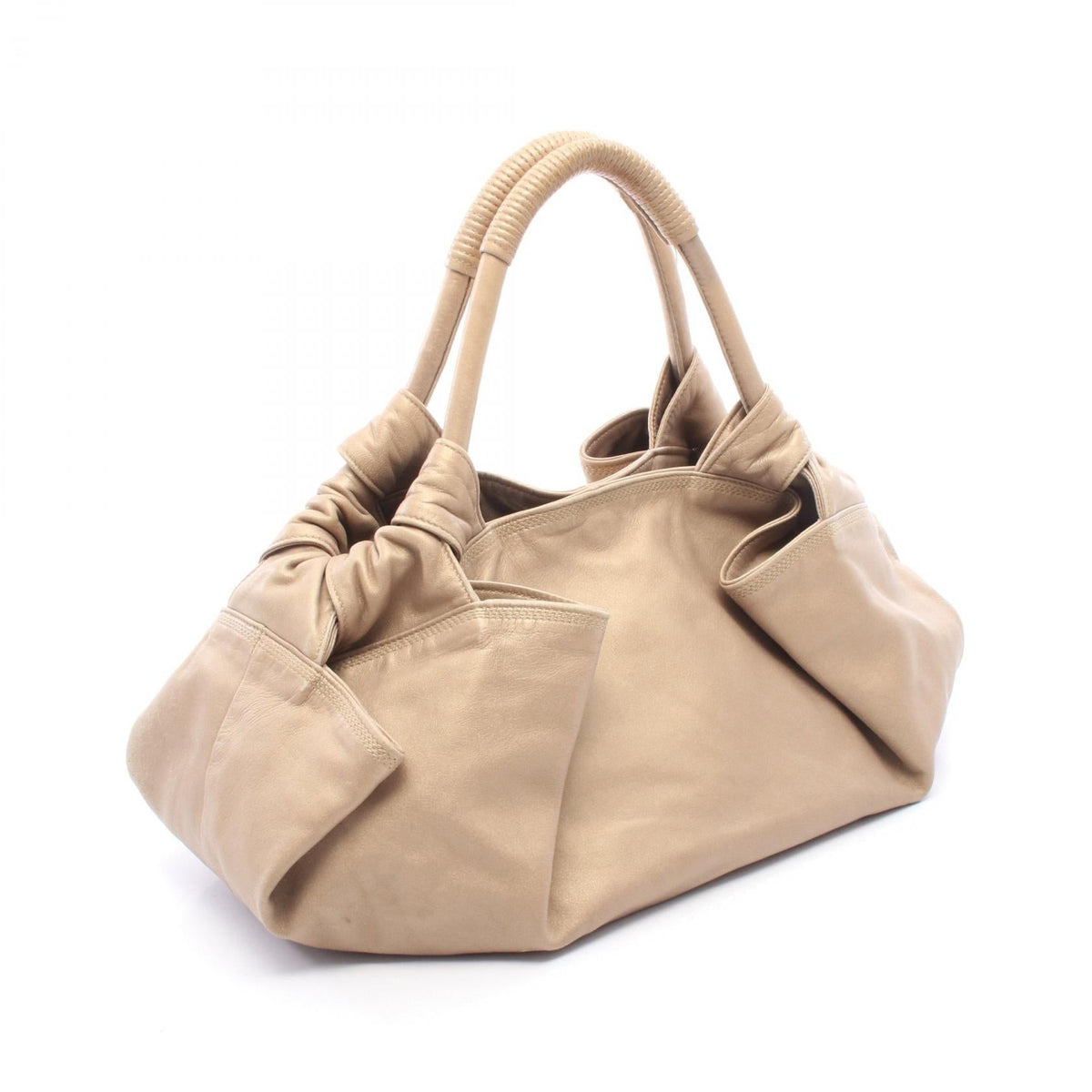LOEWE Nappa Aire Handbag Gold leather 2101220005153