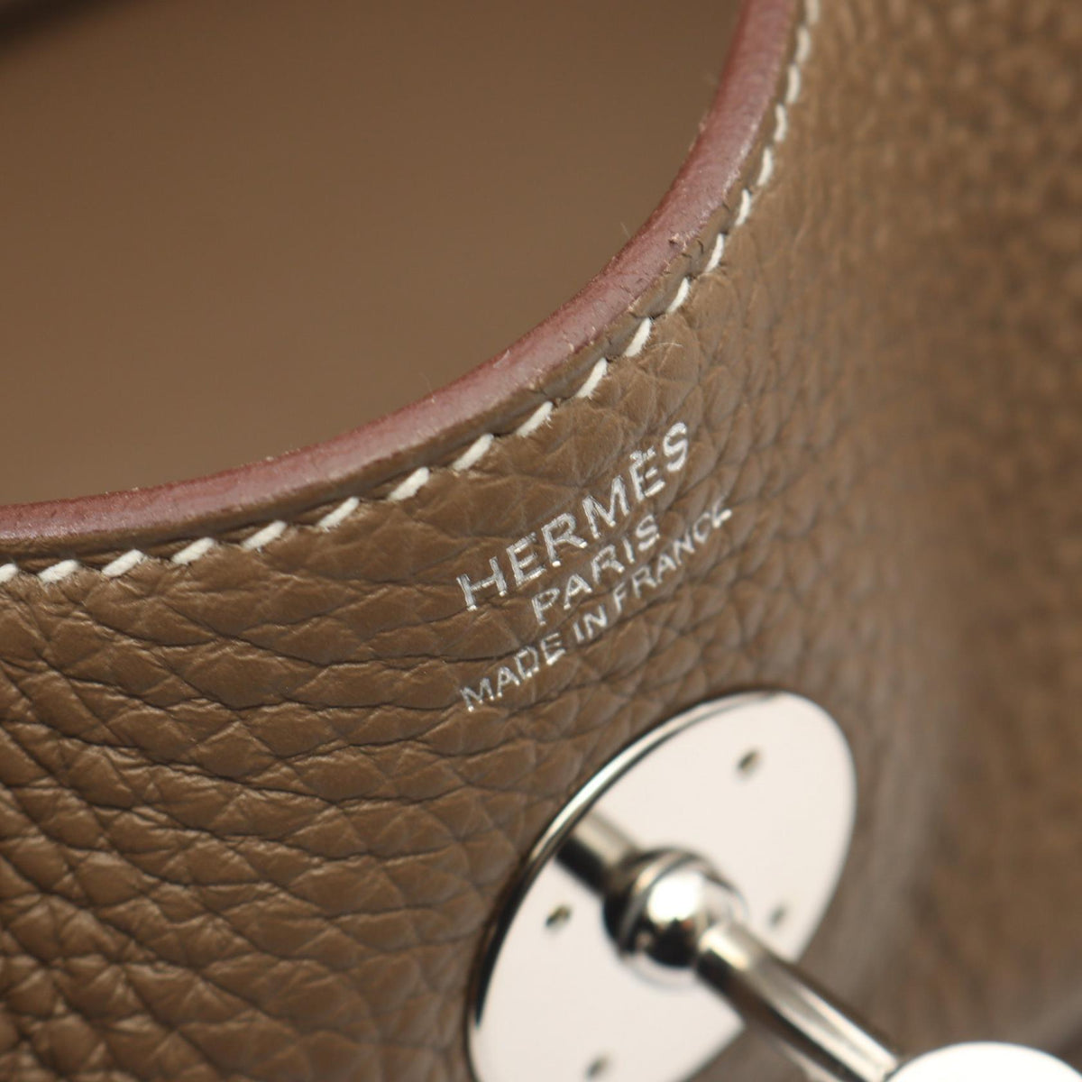 HERMES Lindy 26 Shoulder BagEtoupe Grey Etoupe Grey Gray Taurillon Clemence leather Taurillon Clemence 2118800166494