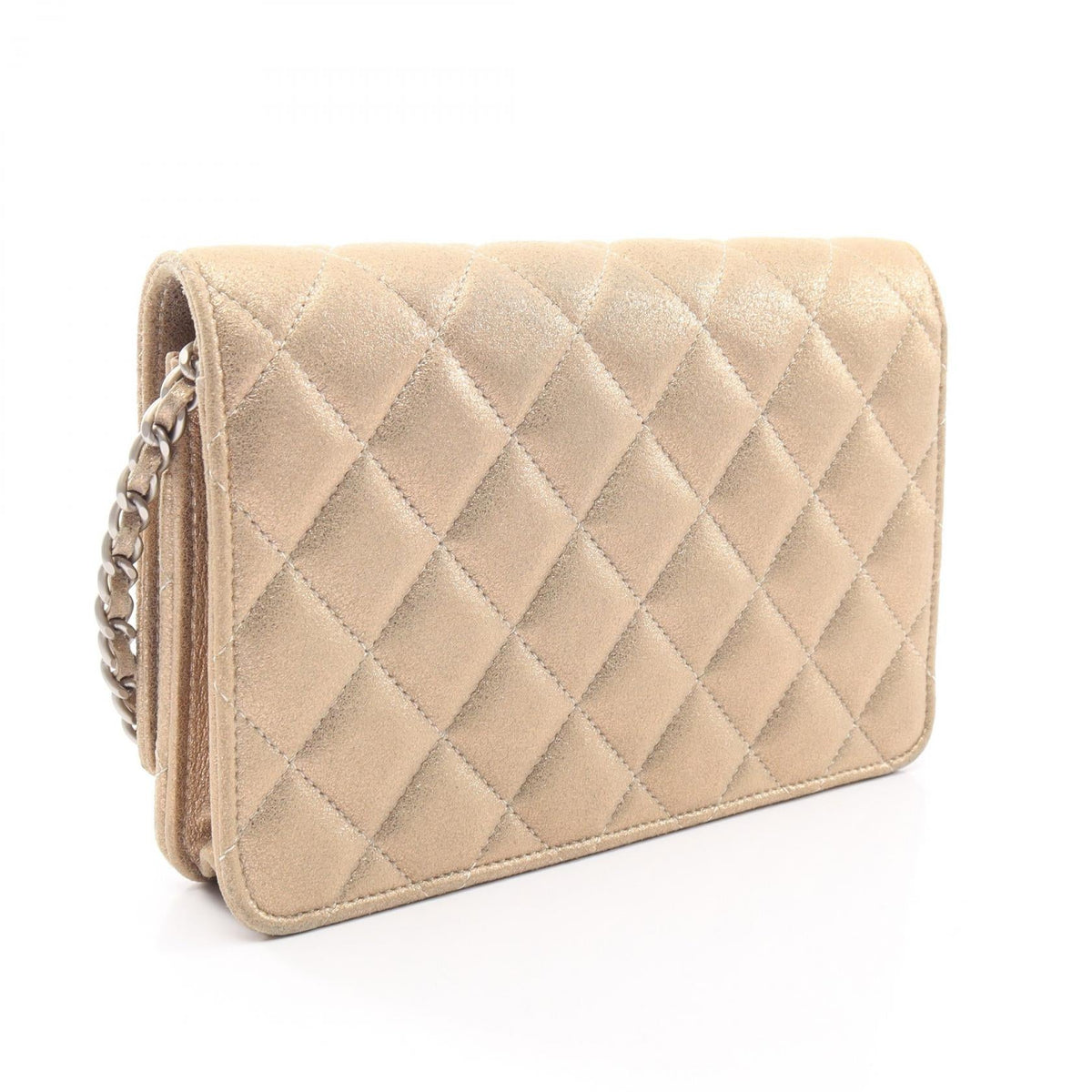 CHANEL Gold Matelasse leather 2107601167403