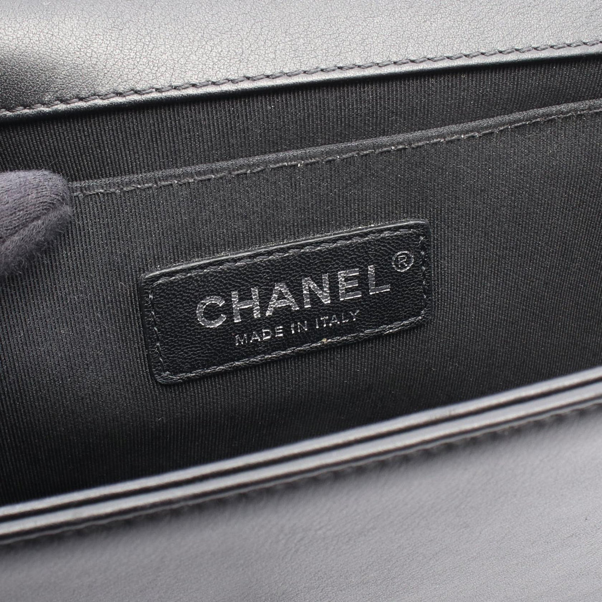CHANEL Black Boy chanel Lambskin (sheep leather) A67086 2120300054584