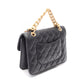 CHANEL Black Matelasse Small Flap 2WAY Lambskin (sheep leather) AS4051 2101220002374