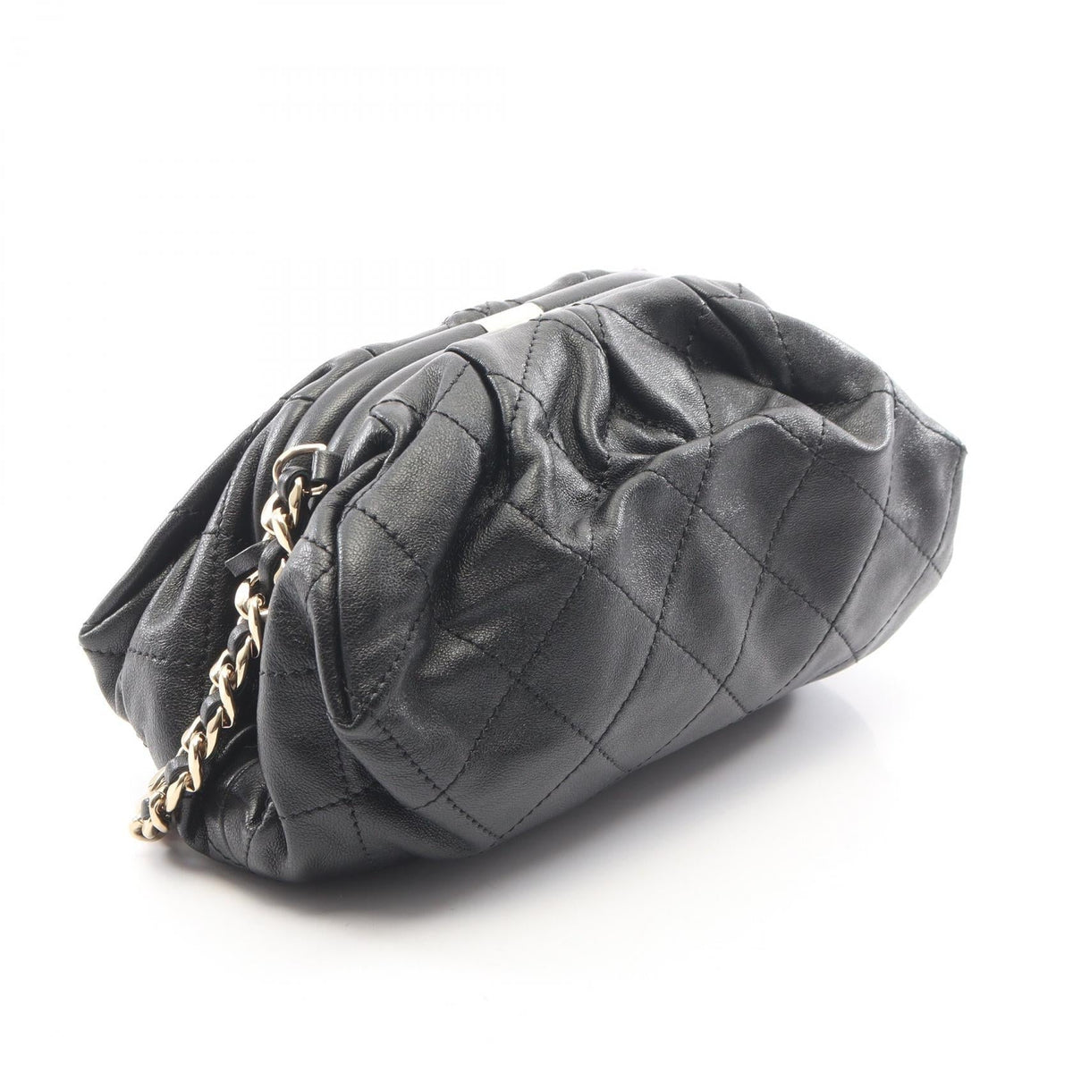 CHANEL Black Matelasse Lambskin (sheep leather) AS2493 2101220002428