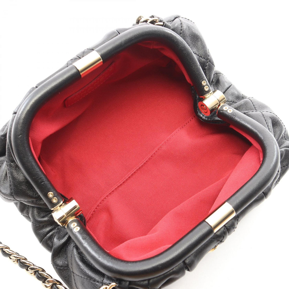 CHANEL Black Matelasse Lambskin (sheep leather) AS2493 2101220002428