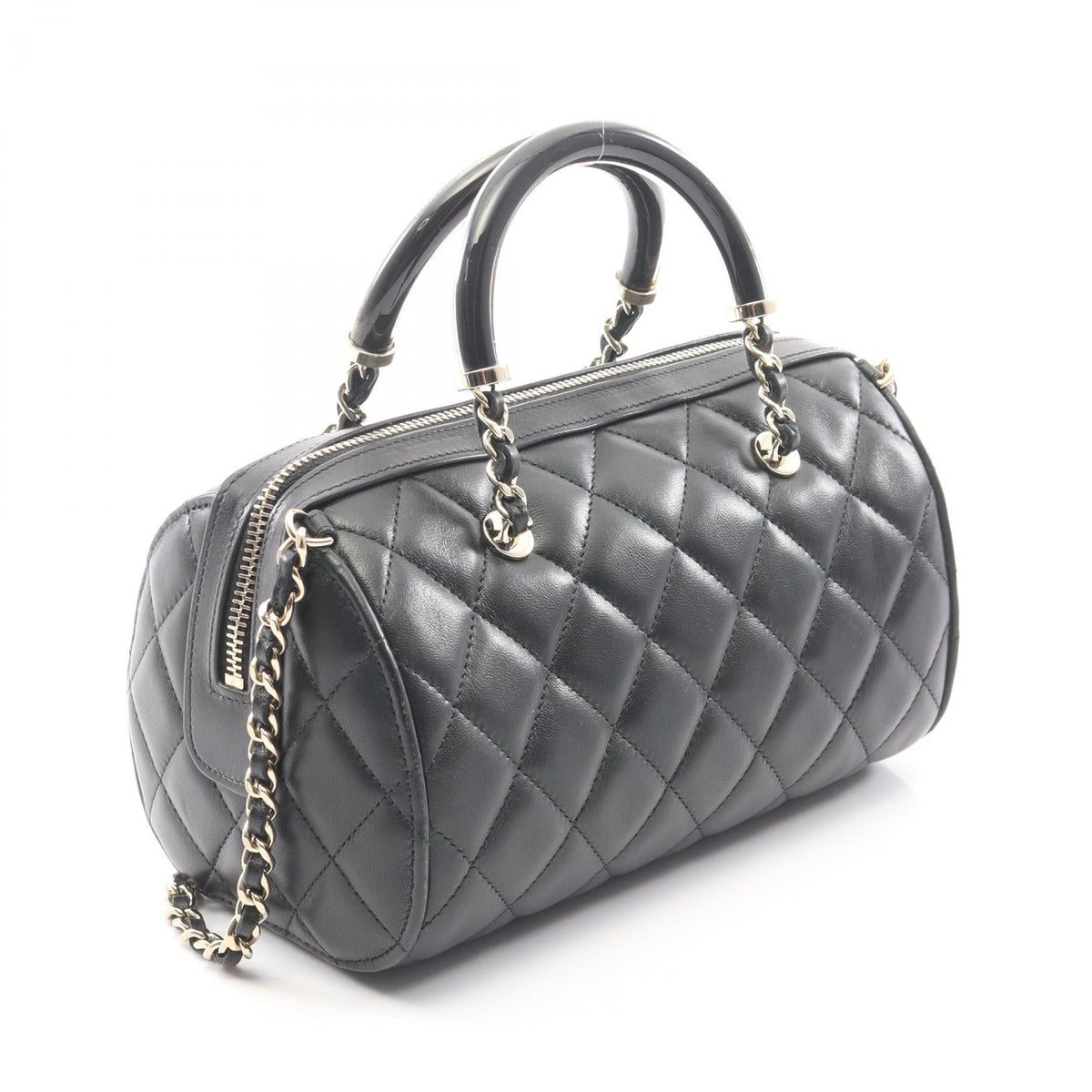 CHANEL Black Matelasse 2WAY Lambskin (sheep leather) AP4411 2101220002923