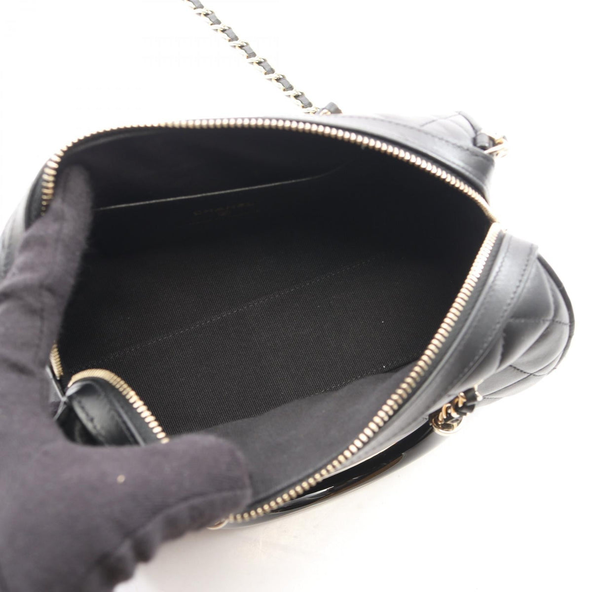 CHANEL Black Matelasse 2WAY Lambskin (sheep leather) AP4411 2101220002923