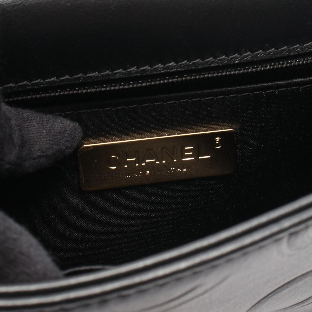 CHANEL Black COCO Embossed Small Flap leather 2101220003050