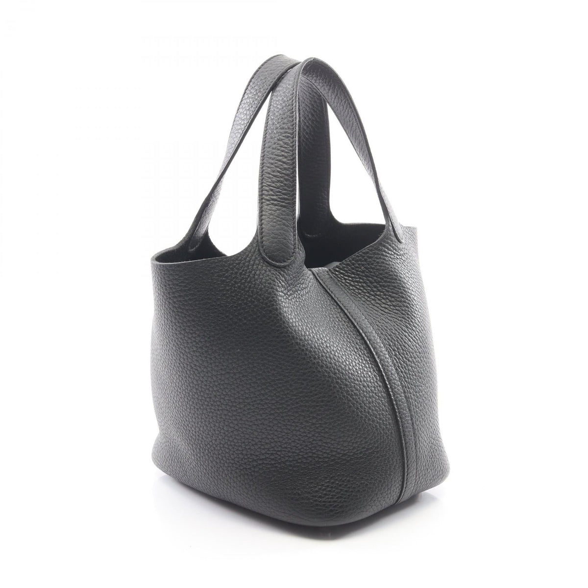 HERMES Picotin Lock PM HandbagNoir Black Noir Black Black Taurillon Clemence leather Taurillon Clemence 2107400257862