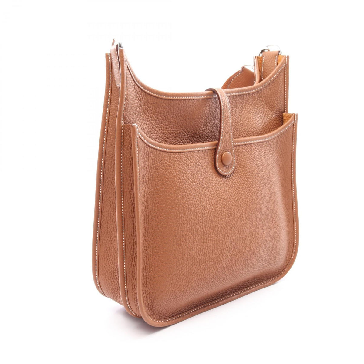 HERMES Evelyne 3 Troyes PM Shoulder BagGold Gold Brown Taurillon Clemence leather Taurillon Clemence 2120300054355