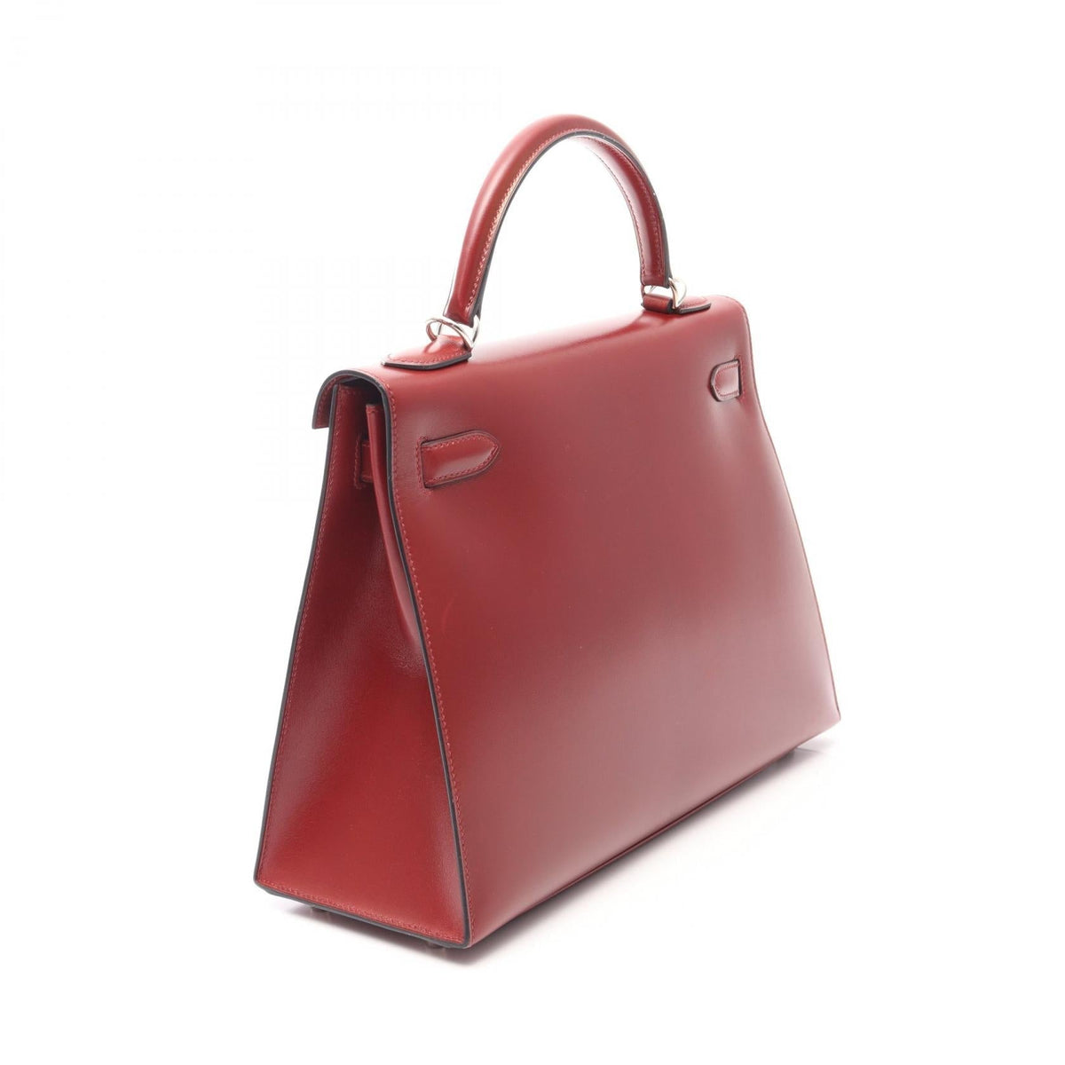 HERMES Kelly 32 2WAY (External Stitching) HandbagRouge H Rouge H Bordeaux Box calf leather Calfskin (cowhide) 2107601166789