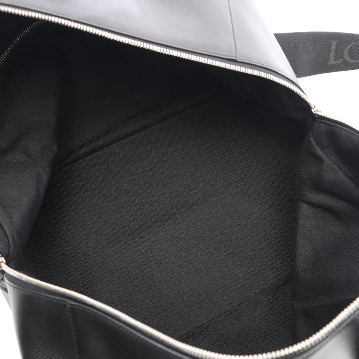 LOEWE Puzzle Fold Duffle 2WAY Boston bag Black leather 2120900127916