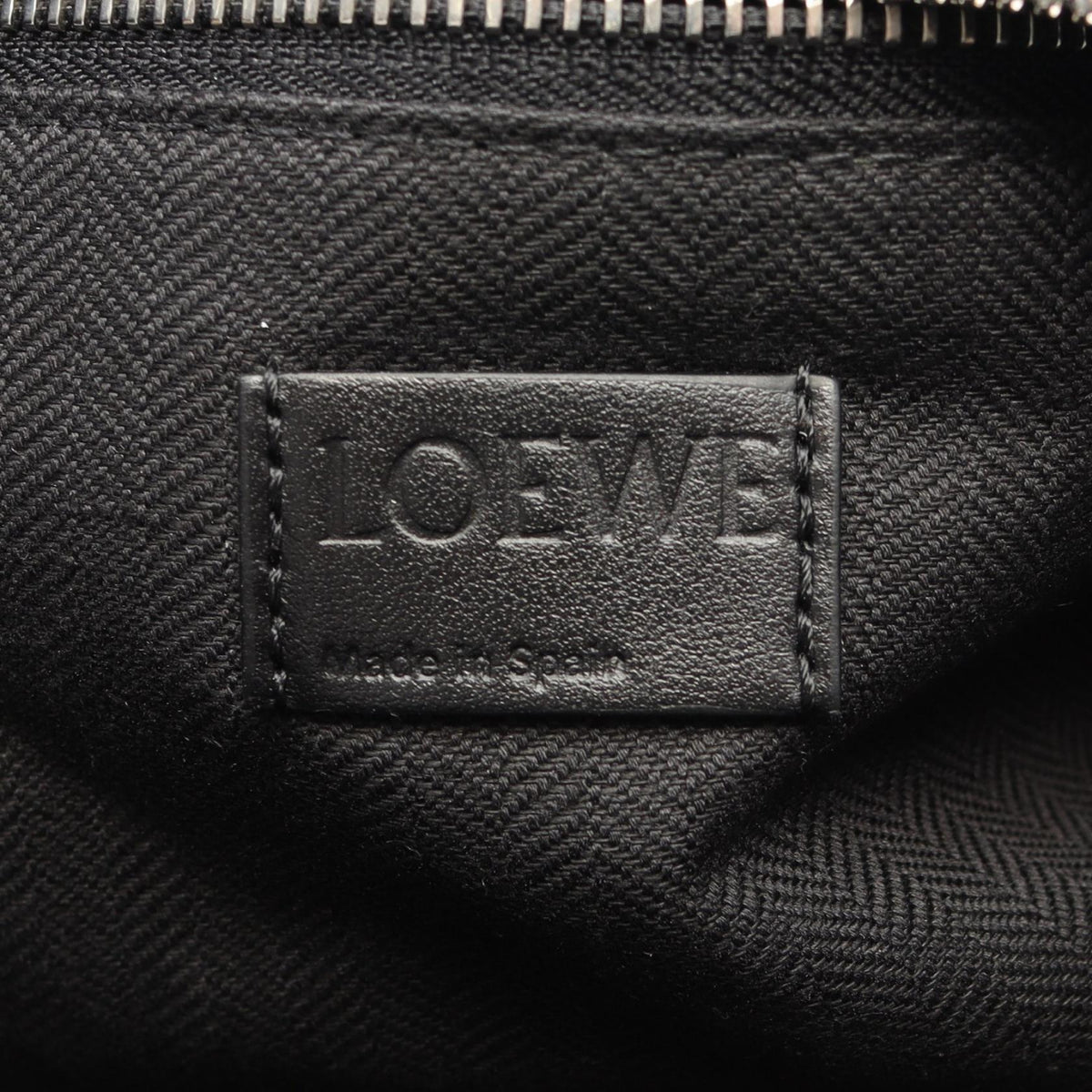 LOEWE Puzzle Fold Duffle 2WAY Boston bag Black leather 2120900127916