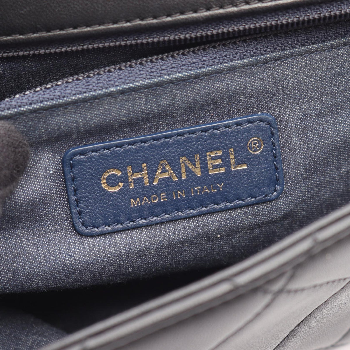 CHANEL Black Large Flap Bag Matelasse 2WAY leather 2124200019780