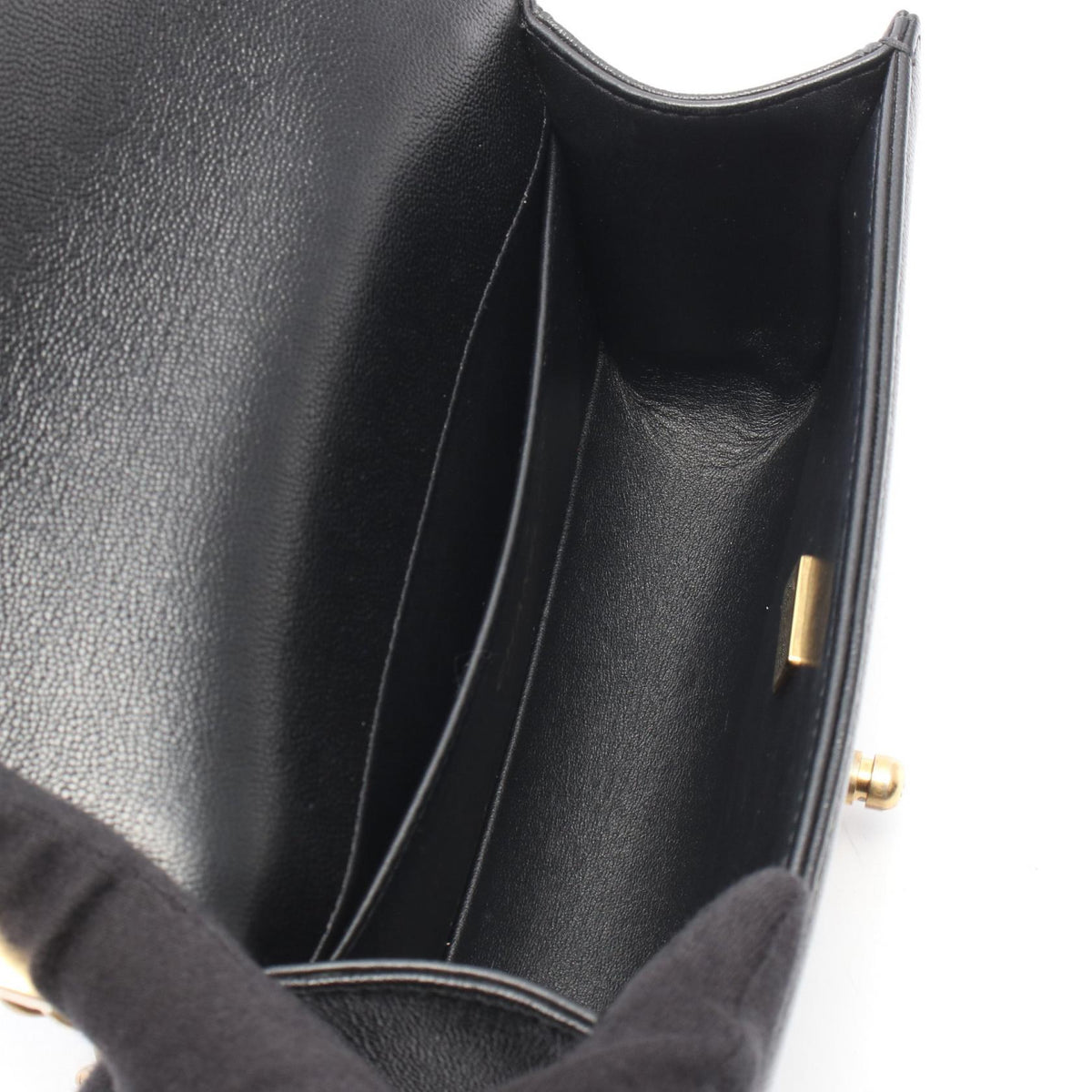 CHANEL Black Boy Chanel Small Grained Calfskin leather A67085 2101220002367
