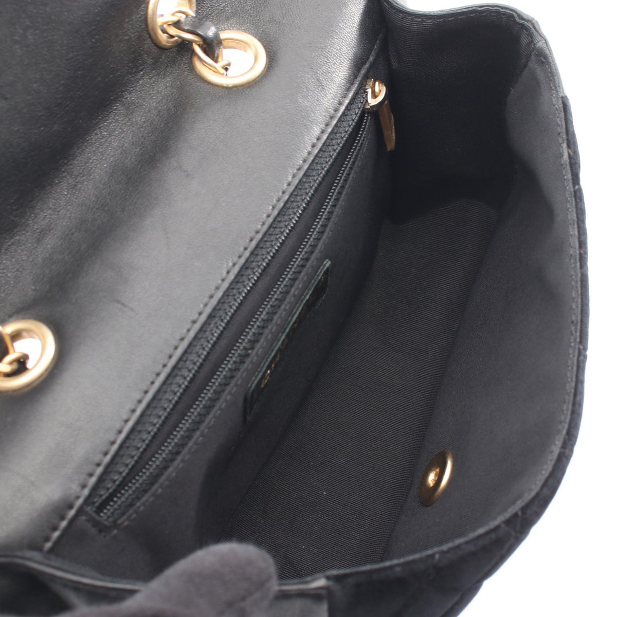 CHANEL Black Matelasse Lambskin (sheep leather)�Fabric 2101219994833