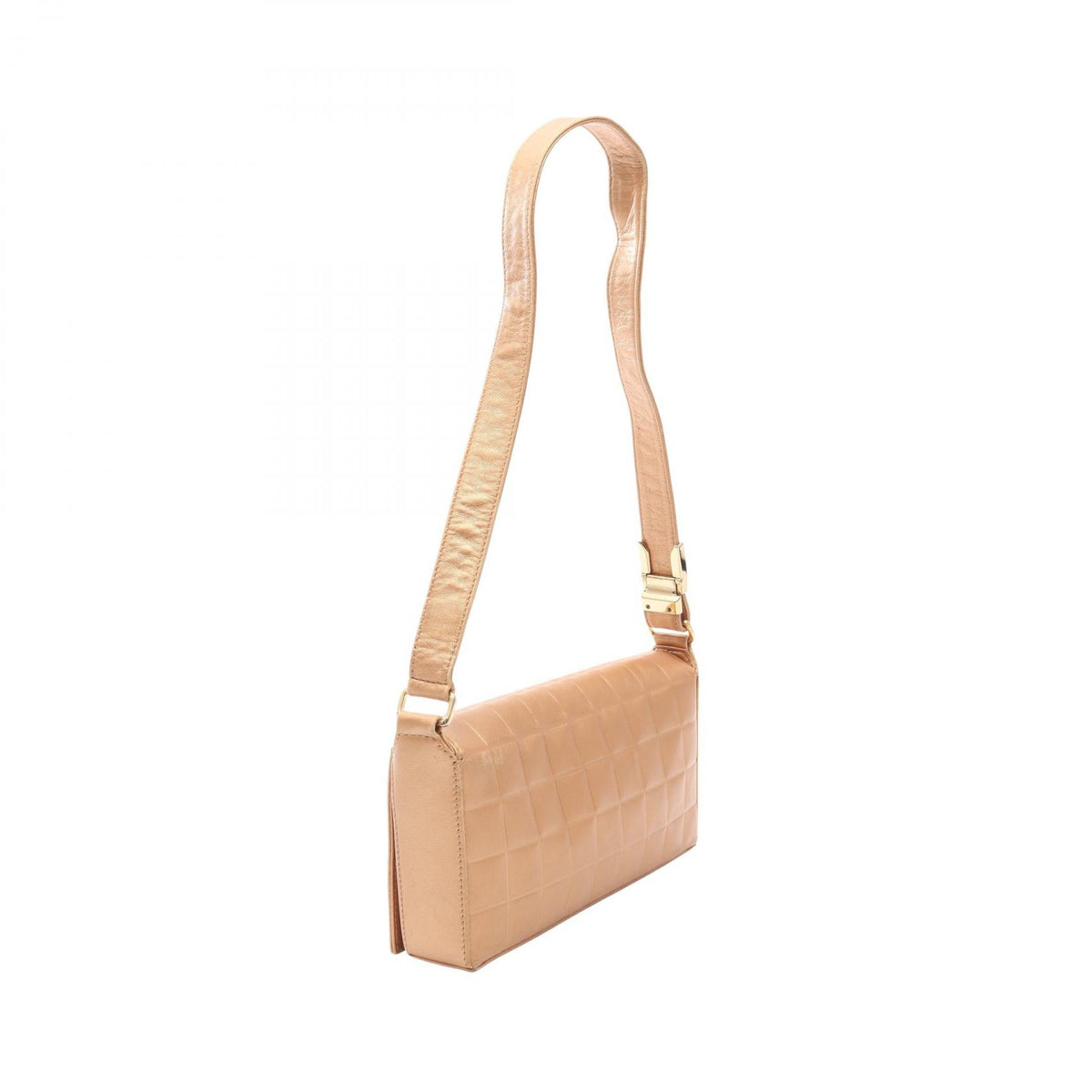 CHANEL Gold Chocolate bar leather 2101219994987