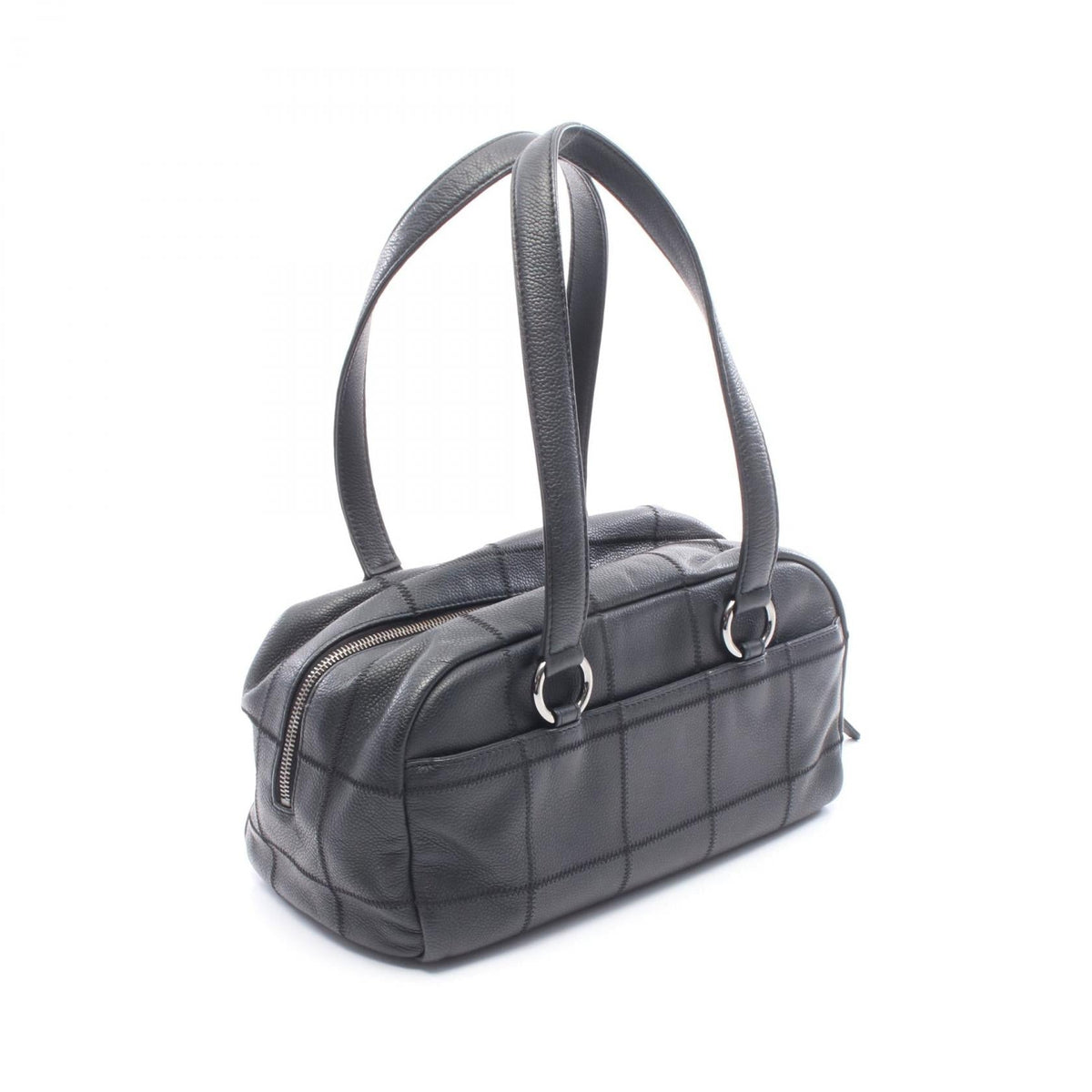 CHANEL Black Chocolate bar Grained Calfskin leather 2101219993799
