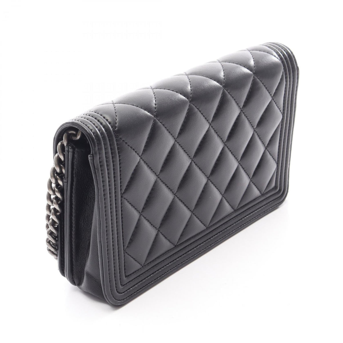 CHANEL Black Boy Chanel Matelasse Lambskin (sheep leather) 2101219993966