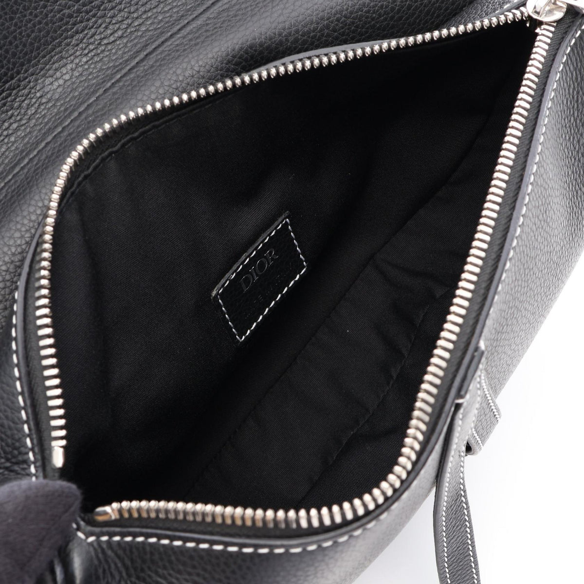 Dior Saddle Body Bag Waist bag Body bag Black leather 2101219994444