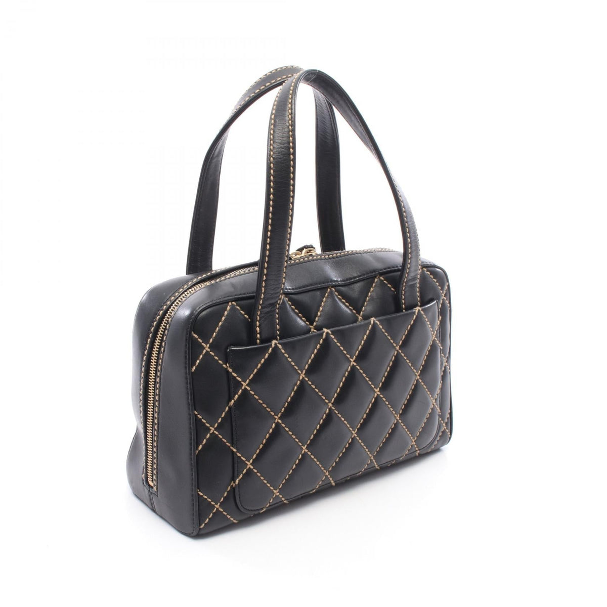 CHANEL Black Wild stitch leather 2101219992235