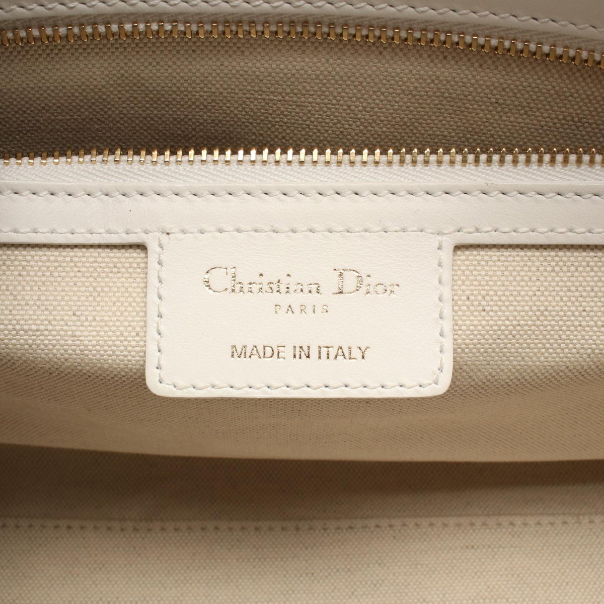 Dior Vibe Bowling Bag 2WAY Handbag White/Black leather 2101219992457